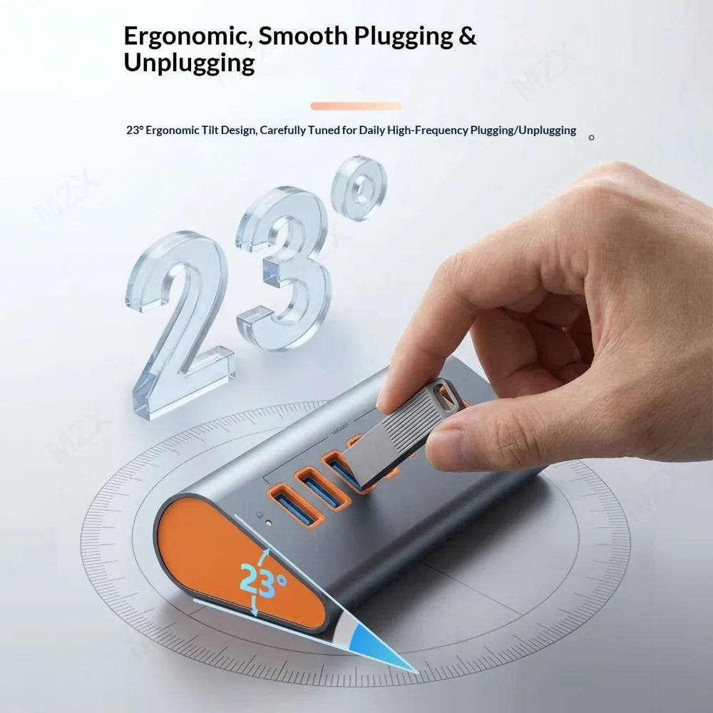 USB 3.2 Hub 10Gbps Docking Station Expansor Tipo C a Desktop Dock Concentrator Computer PC Laptop Accessories for Macbook