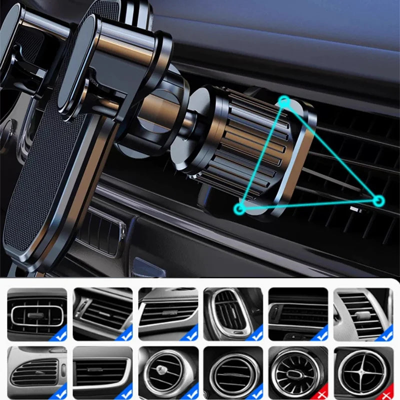Car Phone Holder Stand Air Vent Gravity Car Mount GPS Smartphone Mobile Cell Support in Car Bracket for Iphone Huawei Xiaomi LG