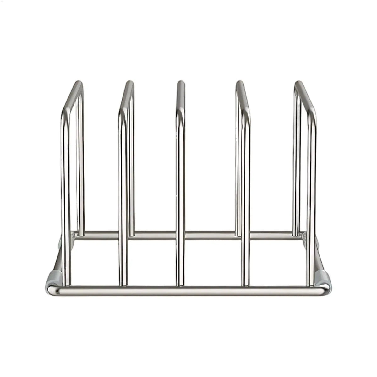 Stainless Steel Cutting Board Stand Rustproof Countertop Organizer Multi-Slot Chopping Board Rack for Kitchen Home