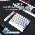 AK029 Wired Gaming Keyboard, 20 RGB Modes, 29 Keys, Hot-Swappable, Aluminum Panel