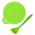 2Pcs/Set Reusable Pet Food Can Cover Silicone Dogs Cats Storage Tin Cap Lid Seal Cover with Spoon