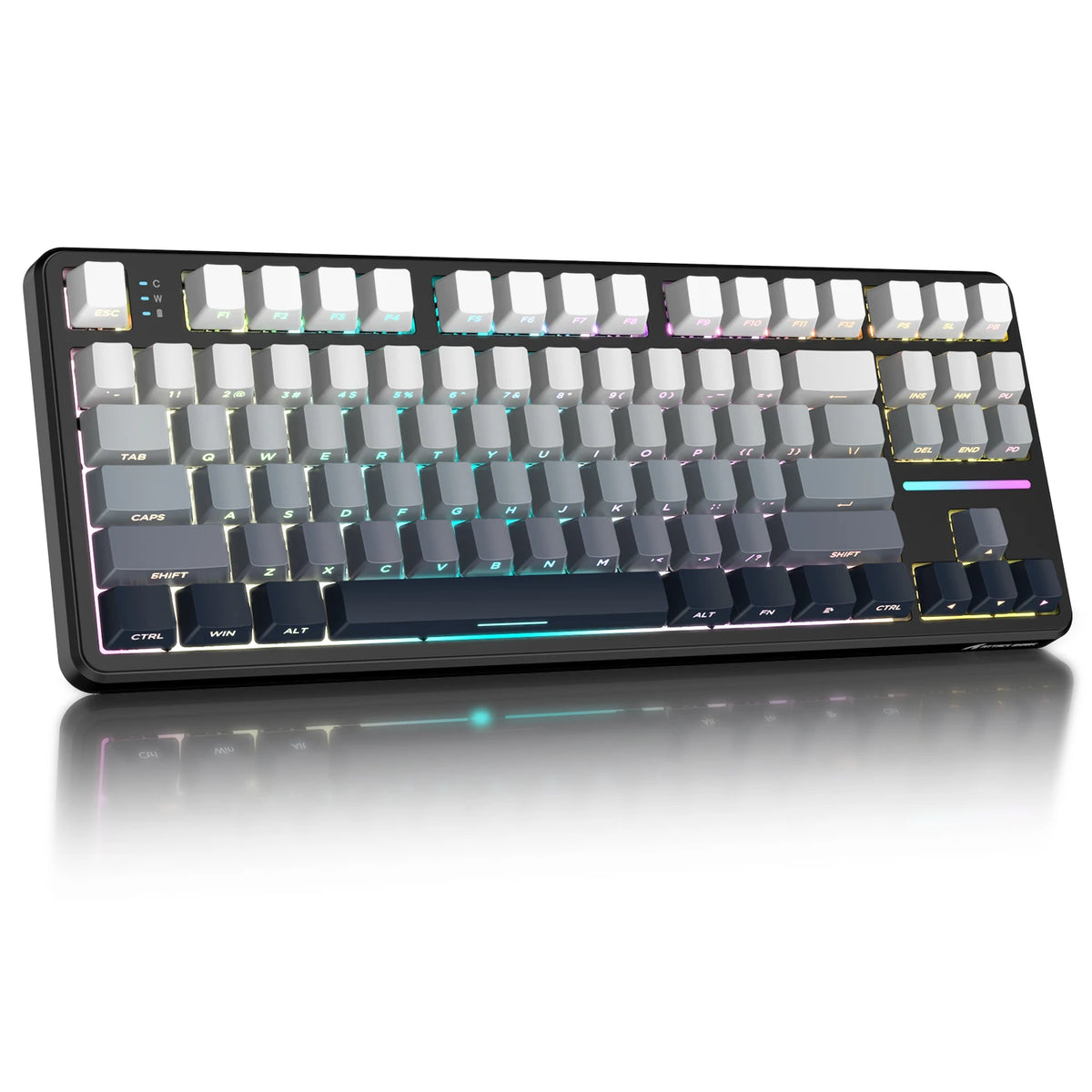 X87 Wireless Mechanical Gaming Keyboard, Tri-Mode Bt5.0/2.4Ghz/Usb-C Gasket Hot Swappable Custom Keyboard, Pre-Lube