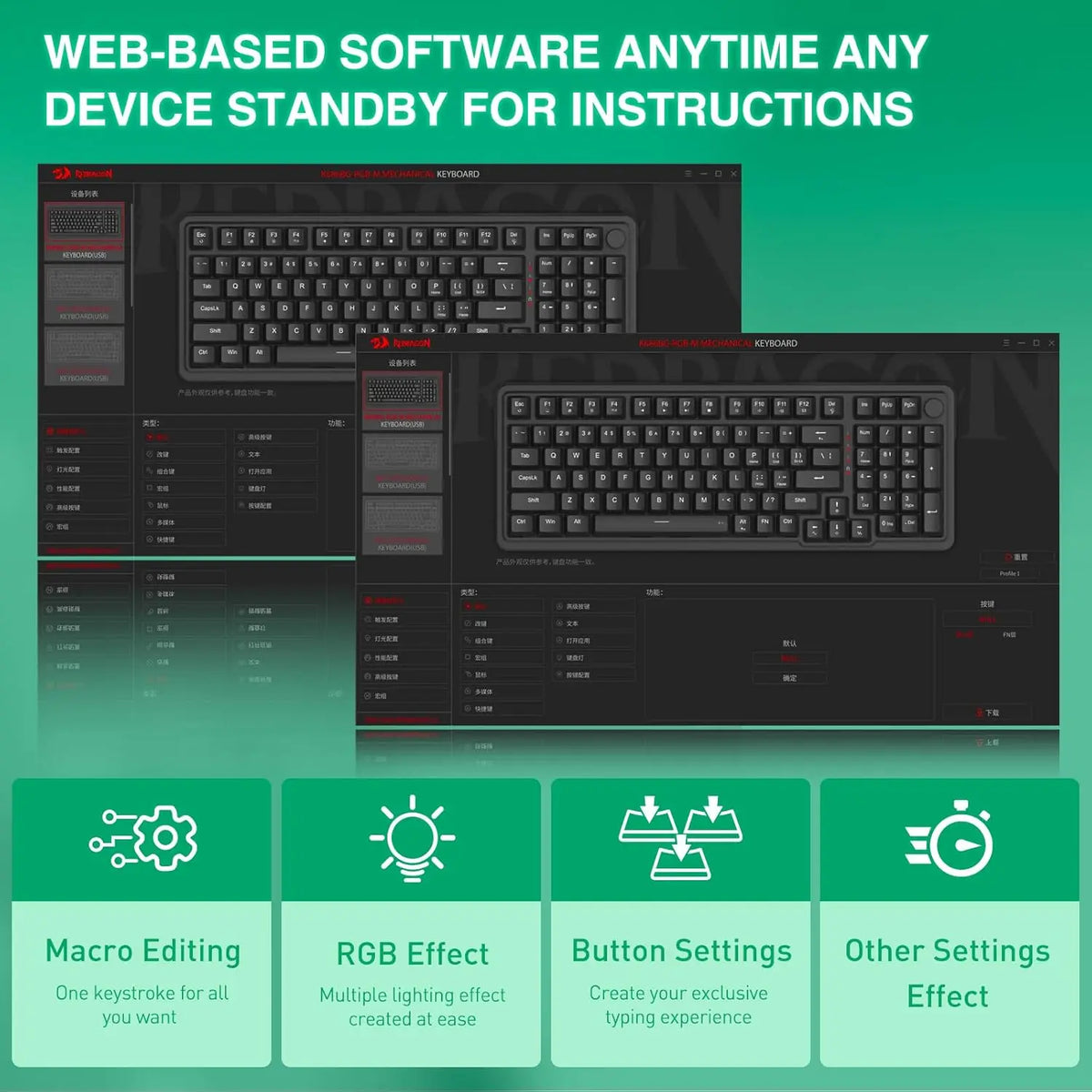 K686 HE Rapid Trigger Gaming 98 Keys 8K Wired Mechanical Keyboard,Next-Gen Ultramag 100% POM Silky Magnetic Switch