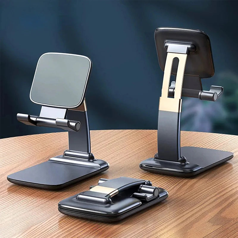 Foldable ABS Desktop Mobile Phone Stand for Ipad Iphone Smartphone Support Tablet Desk Cell Phone Portable Holder Bracket
