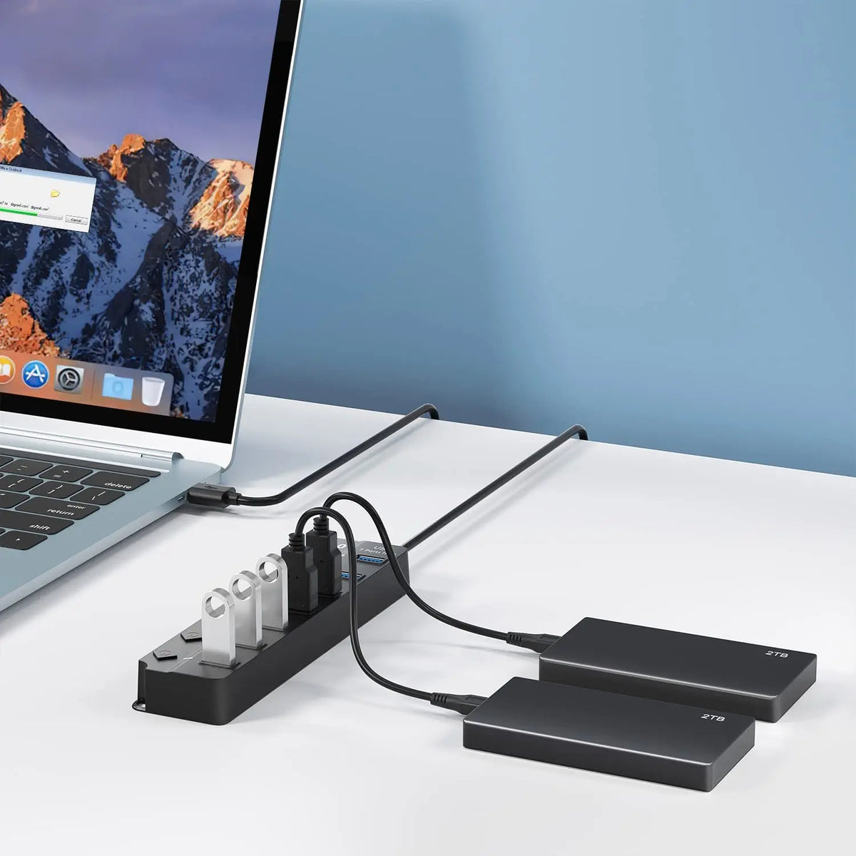 USB 3.0 Hub USB Hub 2.0 Multi USB Splitter Hub 100Cm Long Cable Multiple Expander for Computer Laptop PC Accessories USB Adapter
