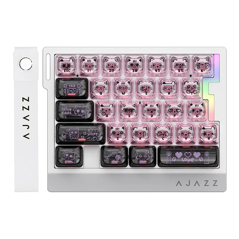 AK029 Wired Gaming Magnetic Switch Magnetic Rice Switch HIFI Edition, RGB Backlight, DIY Support