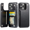 Wallet Card Holder Case for Iphone 16 15 14 13 12 11 Pro Max XS XR Leather Cover