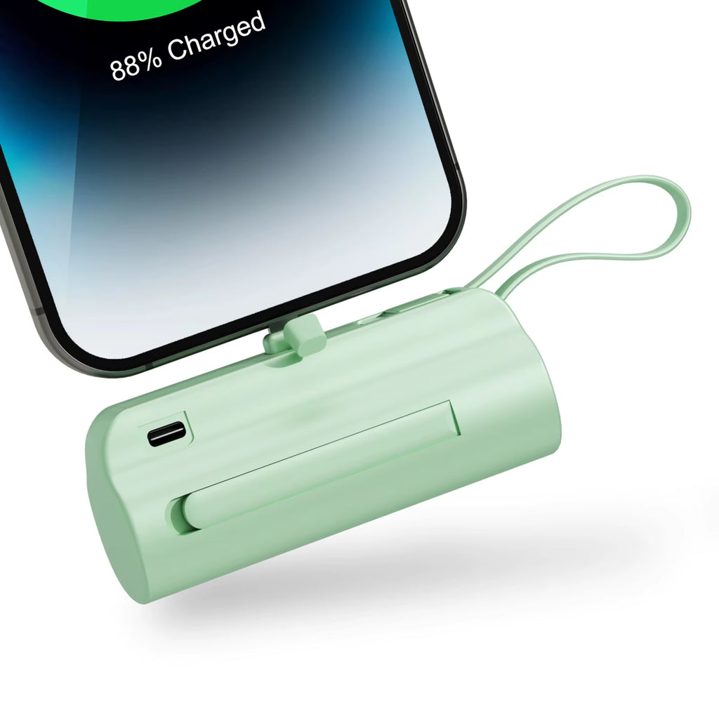 Mini Power Bank Portable 4500Mah Power Phone Charger Capsule Dual USB-C Ports for Iphone16/ 15/15 Plus/15 Pro/15 Pro Max/Android