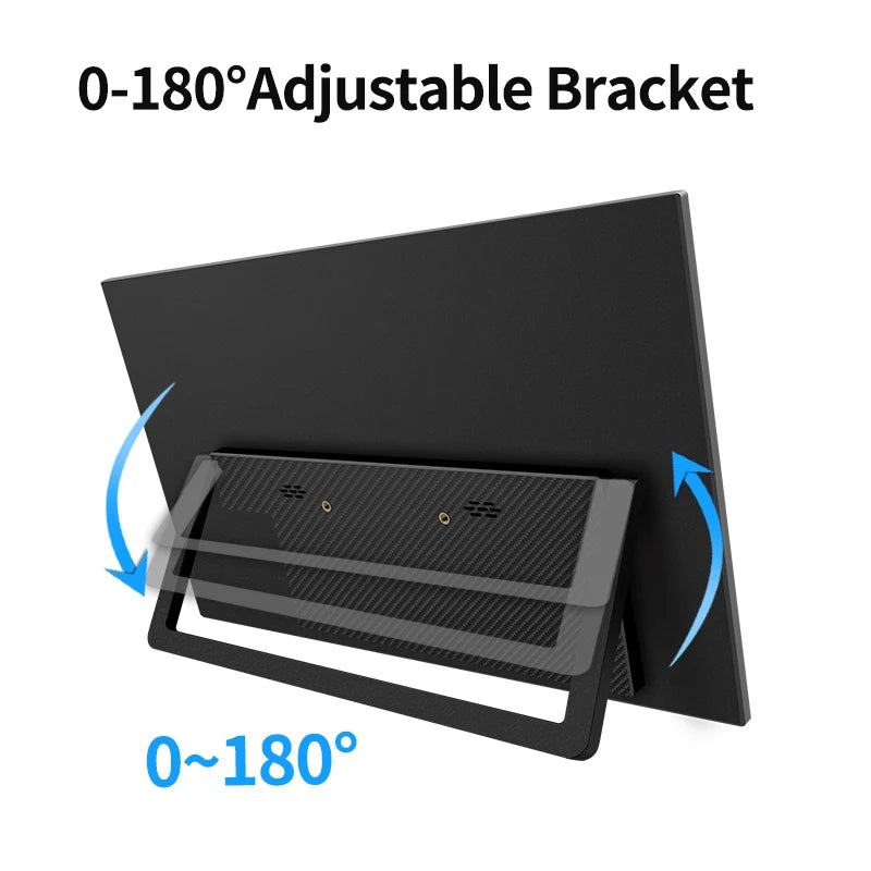 14.1Inch Mobile Portable Monitor IPS Second Game Screen Extended Display for Laptop with Bracket for Xbox/Raspberry Pi
