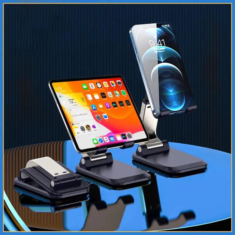 Foldable ABS Desktop Mobile Phone Stand for Ipad Iphone Smartphone Support Tablet Desk Cell Phone Portable Holder Bracket