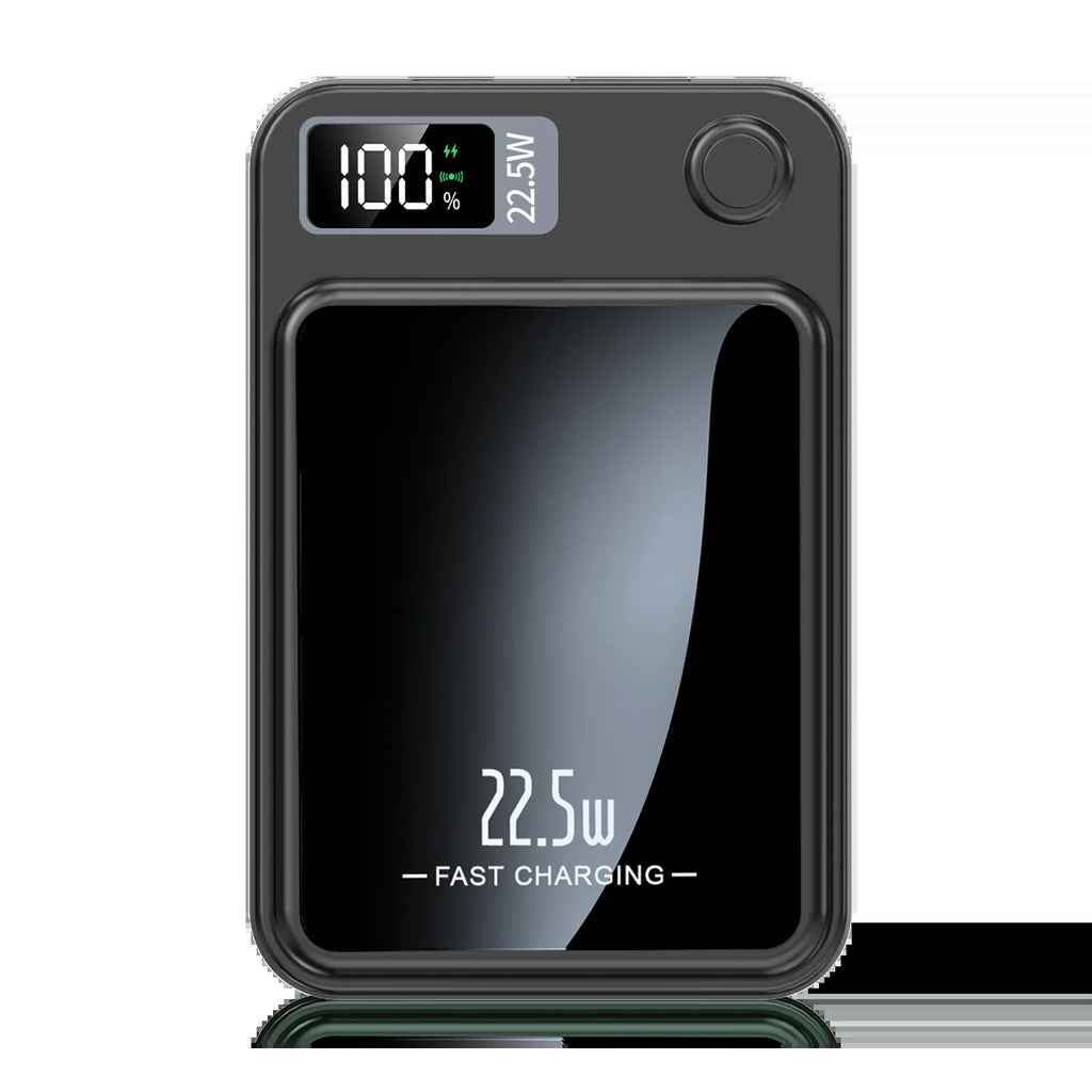 2-In-1 Wireless Magnetic Power Bank Fast Charging Portable PD 22.5W 10000Mah LED Power Display for Iphone 17/16/15/14 Samsung