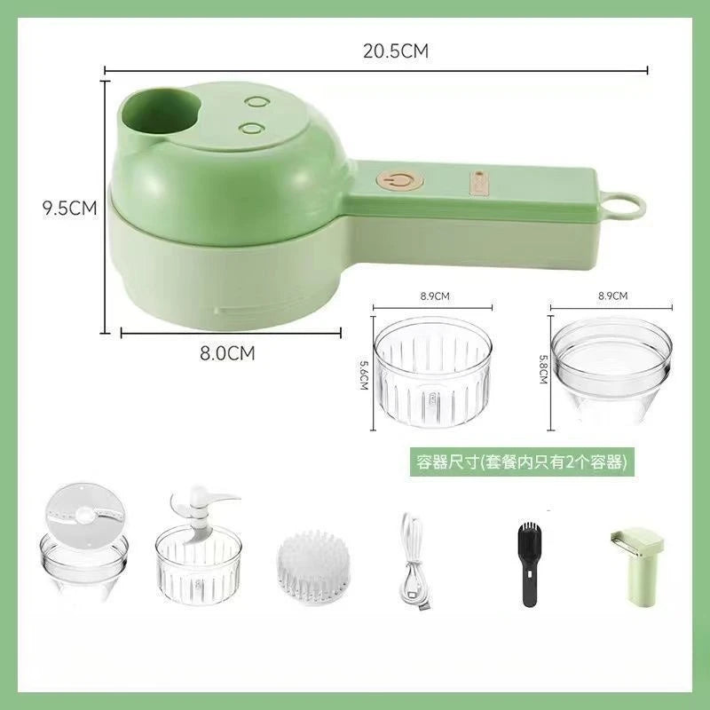 Electric Vegetable Chopper Multifunctional Garlic Ginger Onion Cutter for Home Kitchen Food Slicer and Dicer