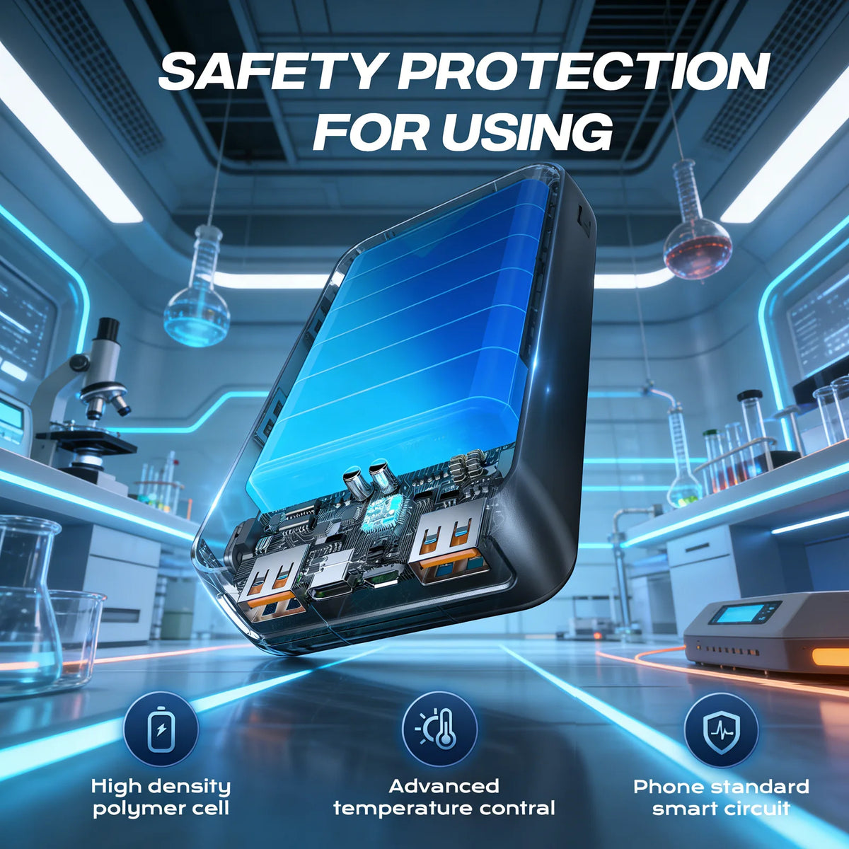 50000Mah Powerbank 22.5W Fast Charge Protable Powerbank External Battery High Capacity for Iph Xiaomi Samsung Outdoor Use