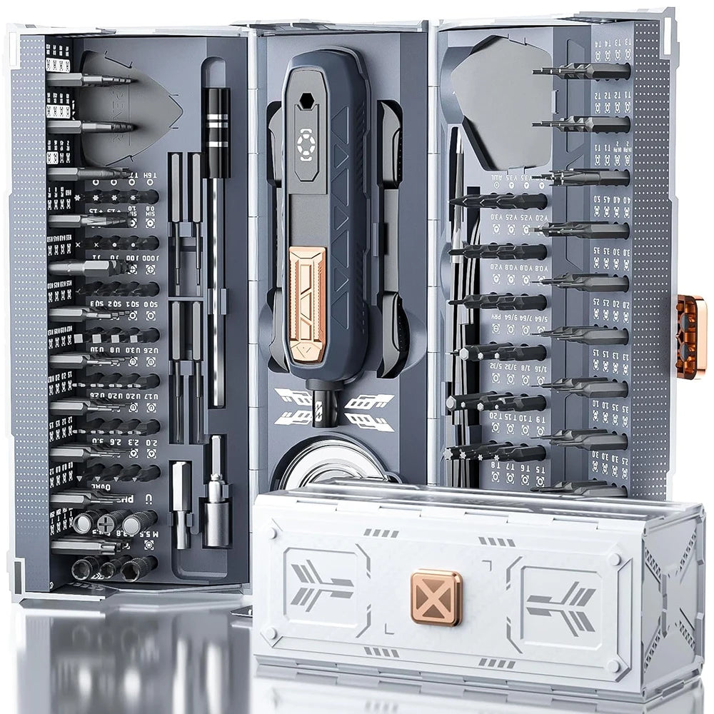 180In1 Precision Screwdriver Set with Magnetic Bits - Electric or Manual Version Optional for Laptop/Phone/Glasses Repair