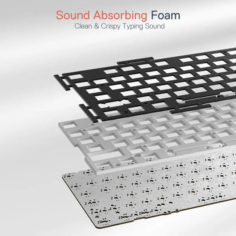 K668 RGB Gaming Keyboard, 108 Keys Wired Mechanical Keyboard W/Extra 4 Hotkeys Upgraded Hot-Swappable Socket，Red Switch