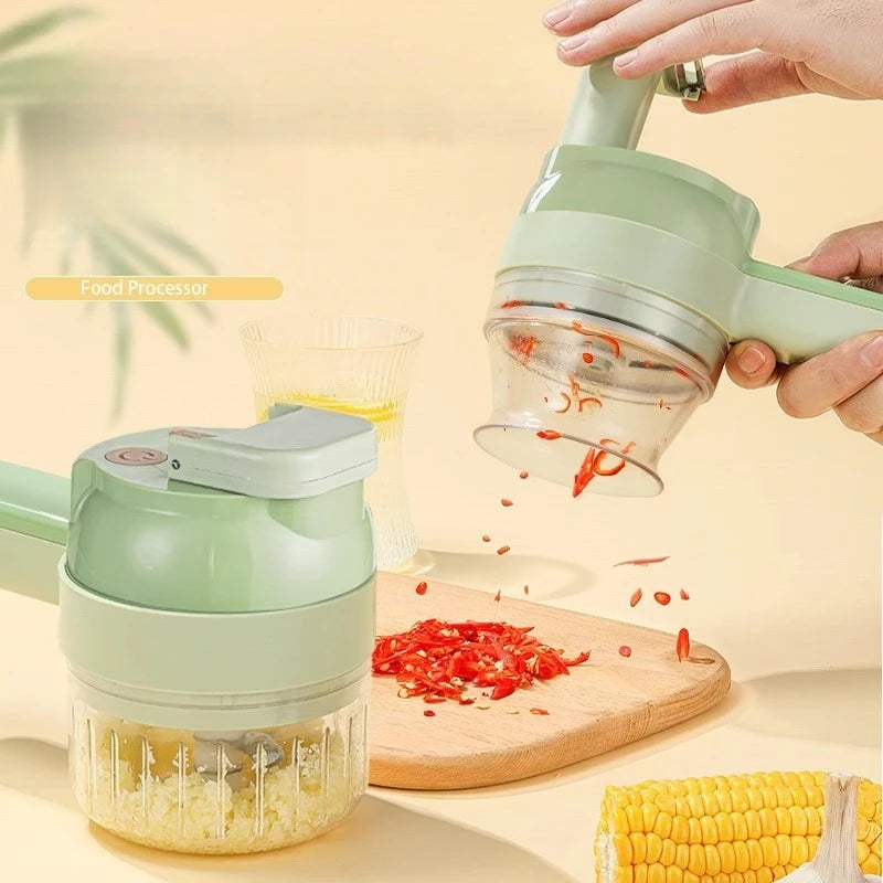 Electric Vegetable Chopper Multifunctional Garlic Ginger Onion Cutter for Home Kitchen Food Slicer and Dicer
