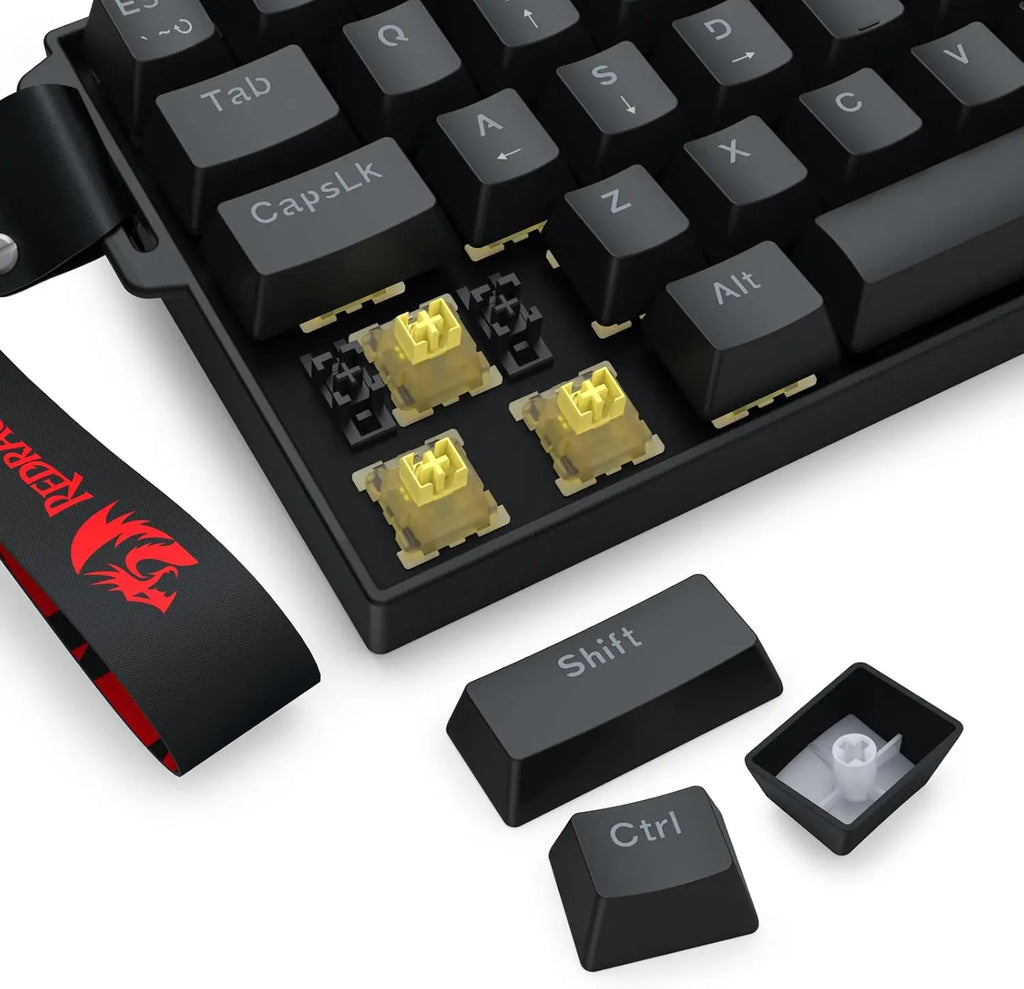 K617 HE Rapid Trigger Gaming 60% 61 Keys Wired Mechanical Keyboard,Dedicated Hall Effect Magnetic Switch,Strap Version
