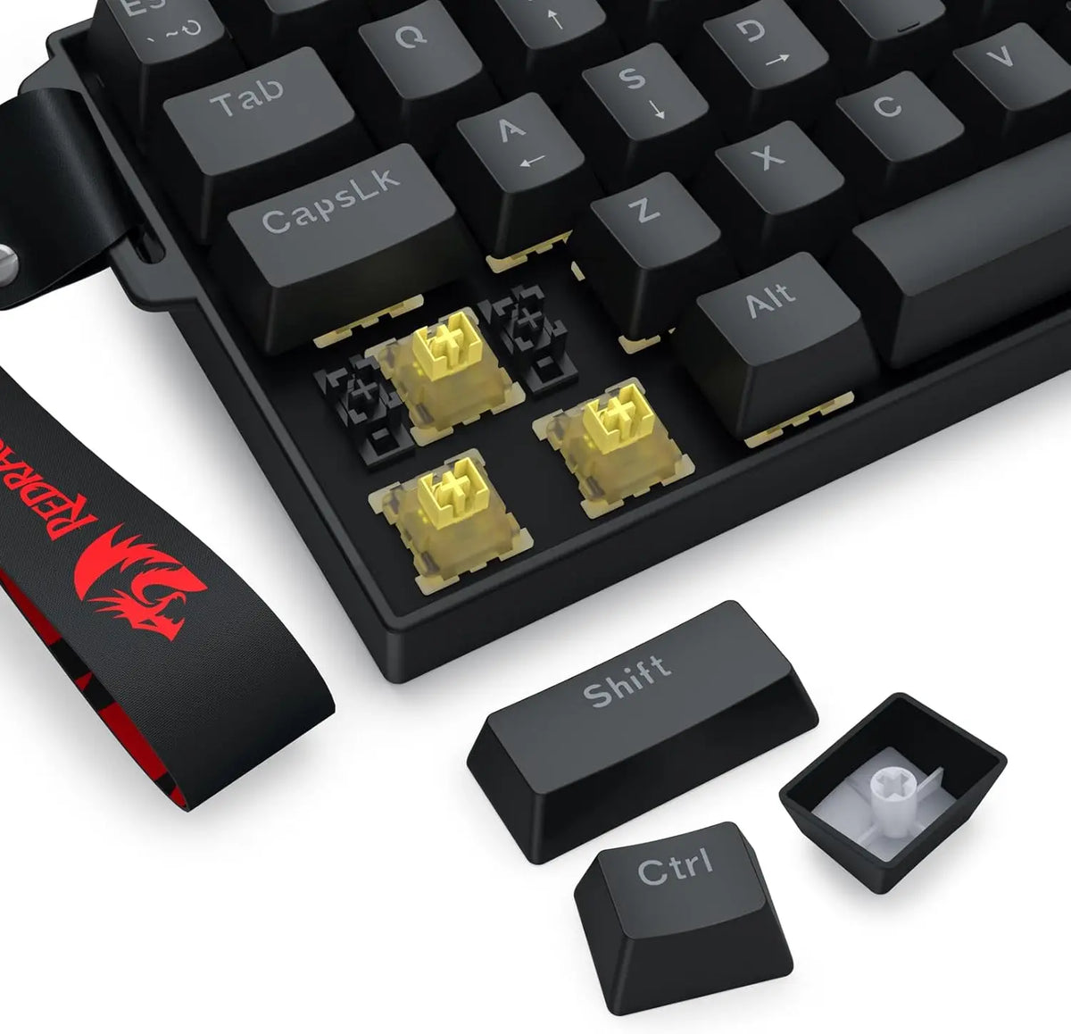 K617 HE Rapid Trigger Gaming 60% 61 Keys Wired Mechanical Keyboard,Dedicated Hall Effect Magnetic Switch,Strap Version