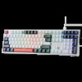 K668 RGB Gaming Keyboard, 108 Keys Wired Mechanical Keyboard W/Extra 4 Hotkeys Upgraded Hot-Swappable Socket，Red Switch