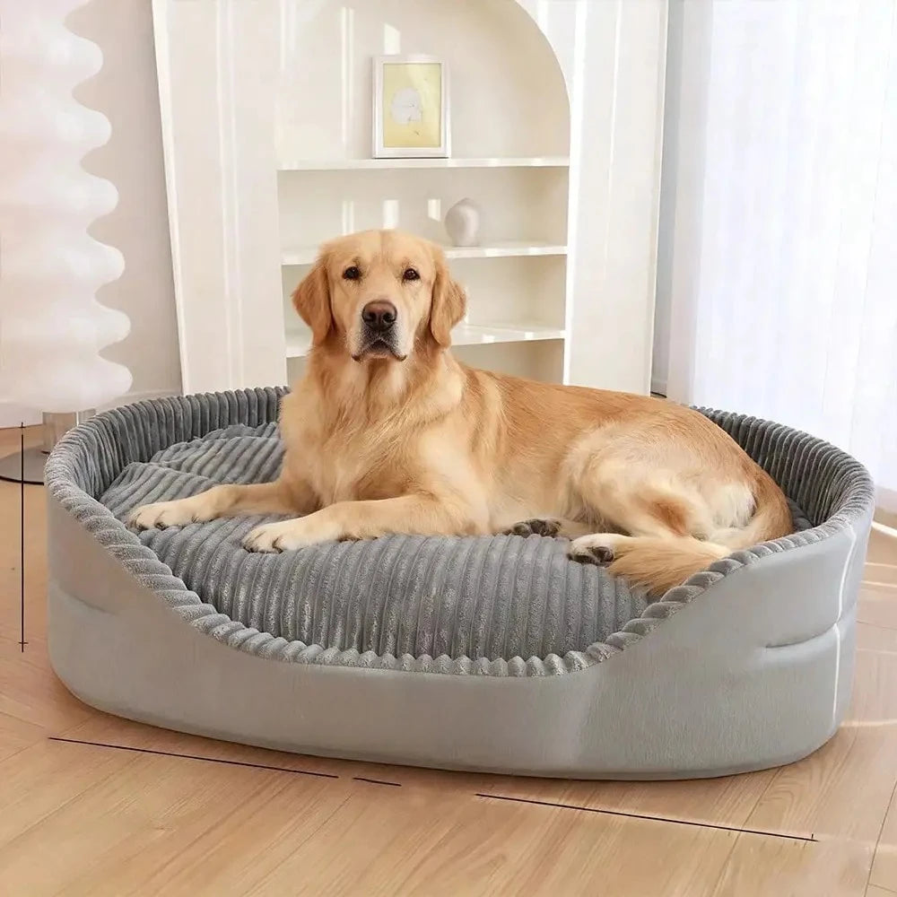 Machine-Washable Soft & Cozy Pet Bed – All-Season Dog & Cat House with Warm Mat | Plush Comfort, Winter Essential & Perfect Christmas Gift for Small/Medium/Large Pets, Indoor Outdoor Use