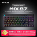 Mix87 Magnetic Swtich Keyboard Wired Gaming Keyboard 8K+256K Esport 0.08Ms Low Latency E-Sports Custom Gamer Accessories
