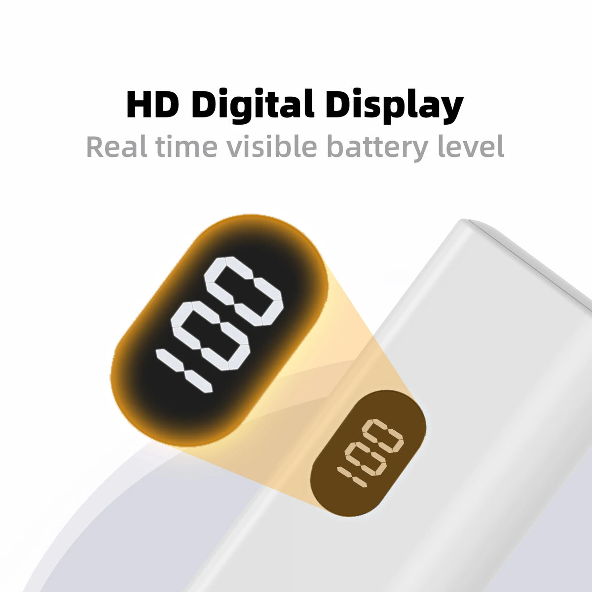 Lightweight 5000Mah Portable Power Bank with Built-In Type C Foldable Functionality, Suitable for Charging All Type C Devices.