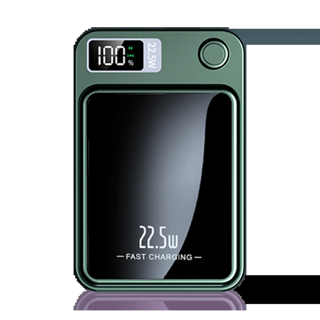 2-In-1 Wireless Magnetic Power Bank Fast Charging Portable PD 22.5W 10000Mah LED Power Display for Iphone 17/16/15/14 Samsung