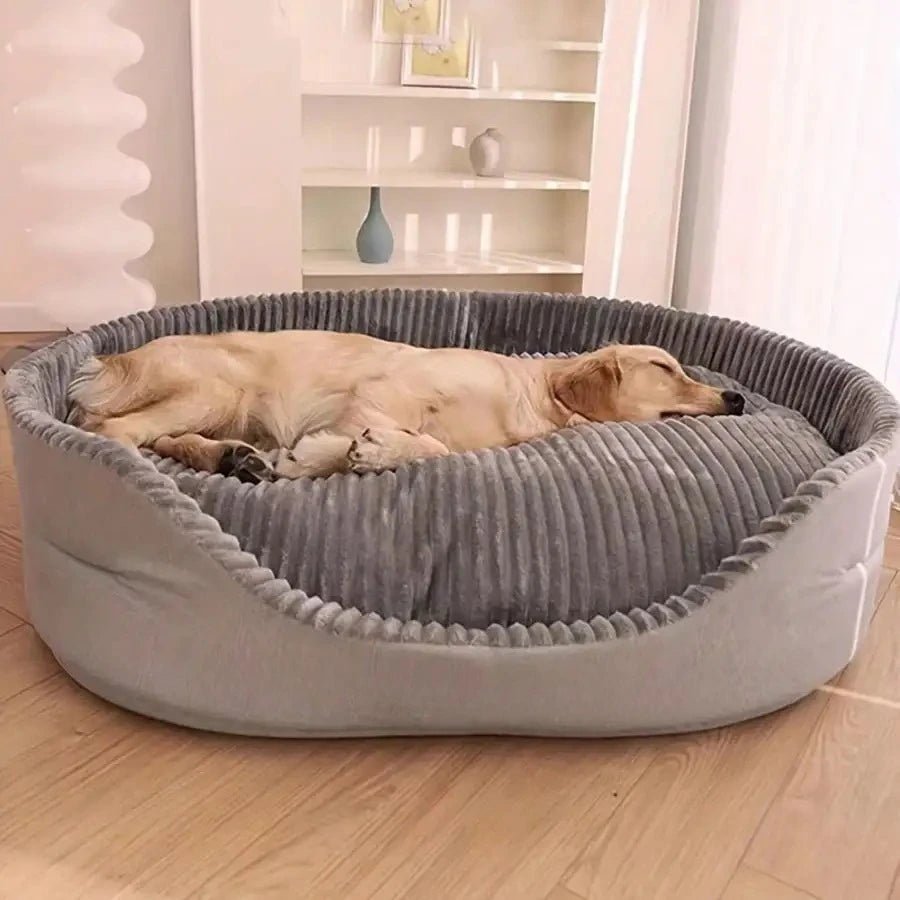 Machine-Washable Soft & Cozy Pet Bed – All-Season Dog & Cat House with Warm Mat | Plush Comfort, Winter Essential & Perfect Christmas Gift for Small/Medium/Large Pets, Indoor Outdoor Use