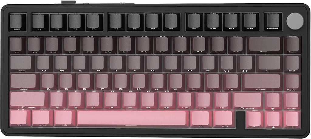 X85 Wireless Mechanical Gaming Keyboard,Tkl 82 Keys,Gasket Structure,Knob,Rgb Hot Swappable Custom Keyboard