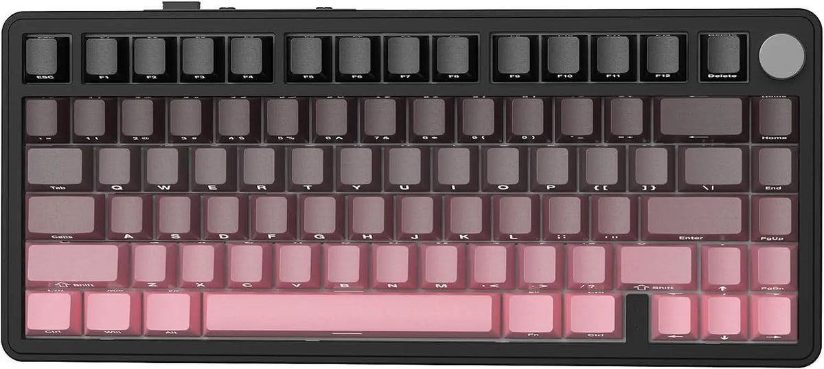 X85 Wireless Mechanical Gaming Keyboard,Tkl 82 Keys,Gasket Structure,Knob,Rgb Hot Swappable Custom Keyboard