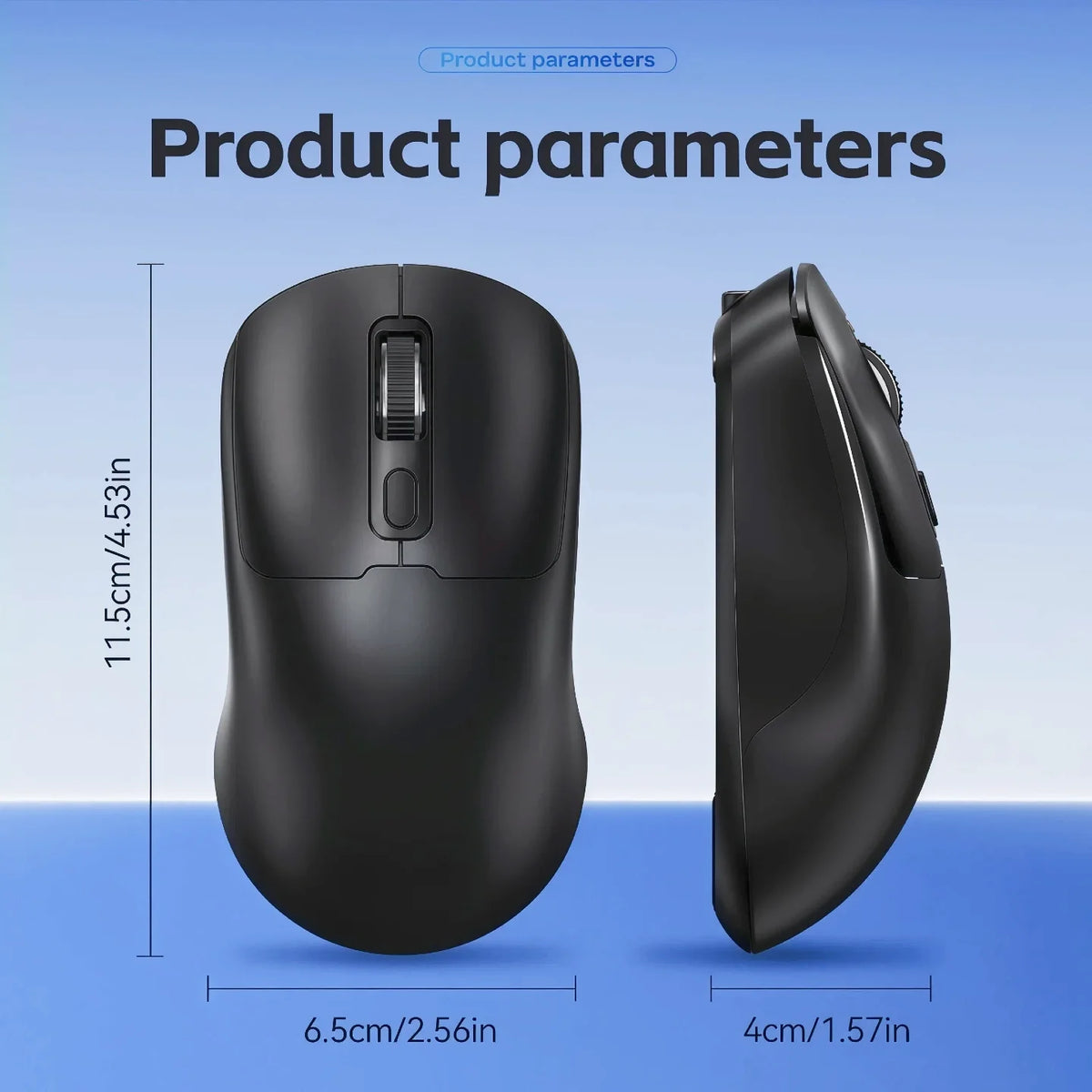 Rechargeable Wireless Mouse Bluetooth 2.4G Dual Mode Ergonomic Computer Mouse Silent Office Mouse Type-C Charging 800/1200/1600 DPI Adjustable Mice for Laptop Desktop Tablet PC Portable Gaming Mouse
