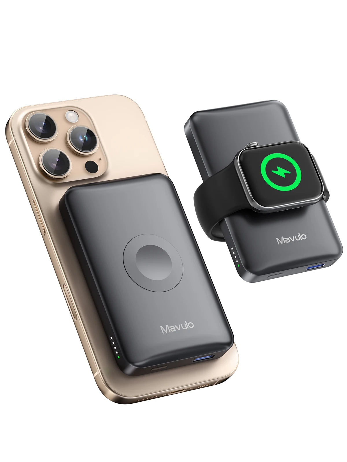 For Magsafe Battery Pack Portable Charger for Apple Watch Ultra/9/8/7/6/5 Wireless Power Bank for Iphone 15/14/13/12 Series
