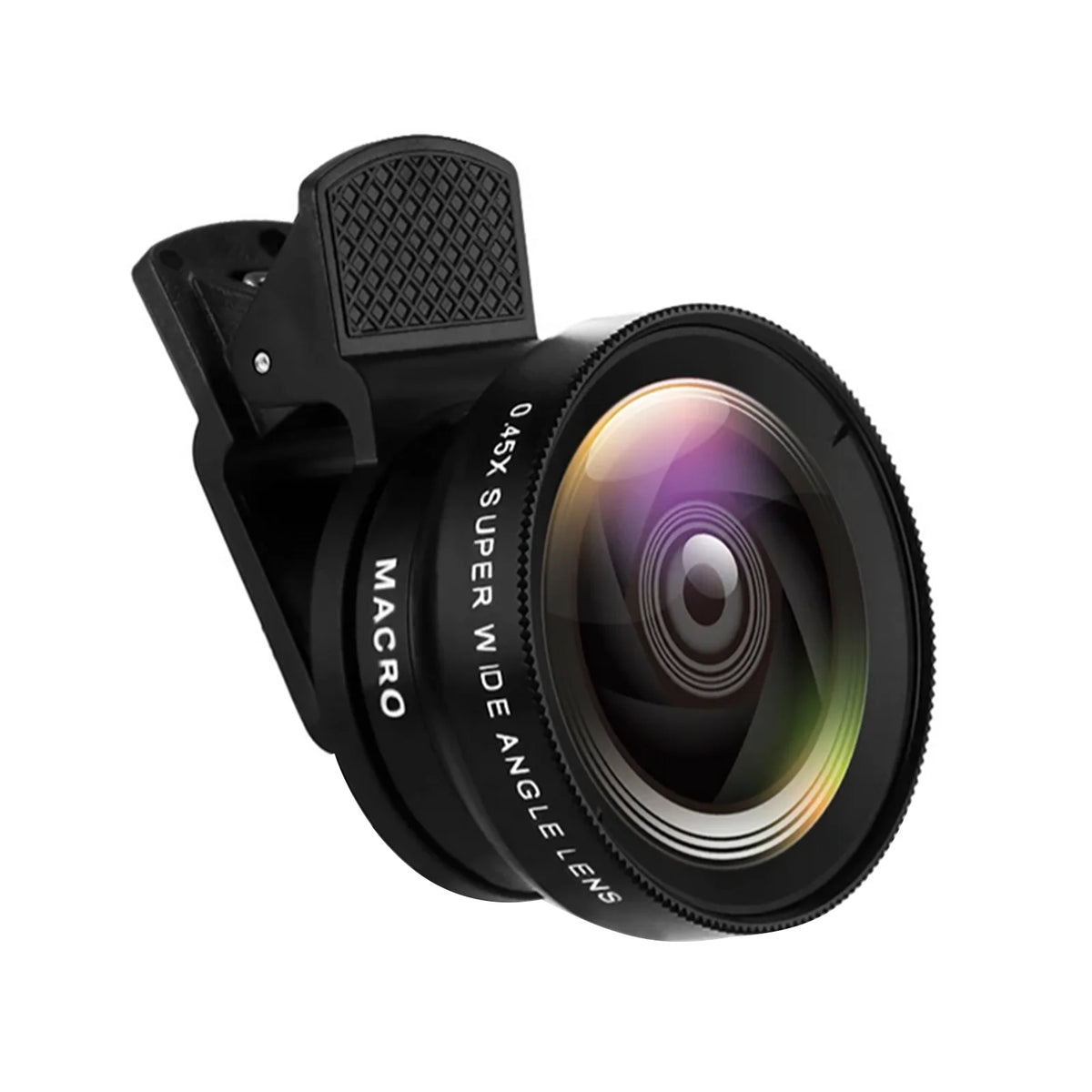 2-In-1 Mobile Phone Lens 0.45X Wide Angle Lens 10X Macro HD Camera Lens Universal for Iphone for Android Phone Len Clip