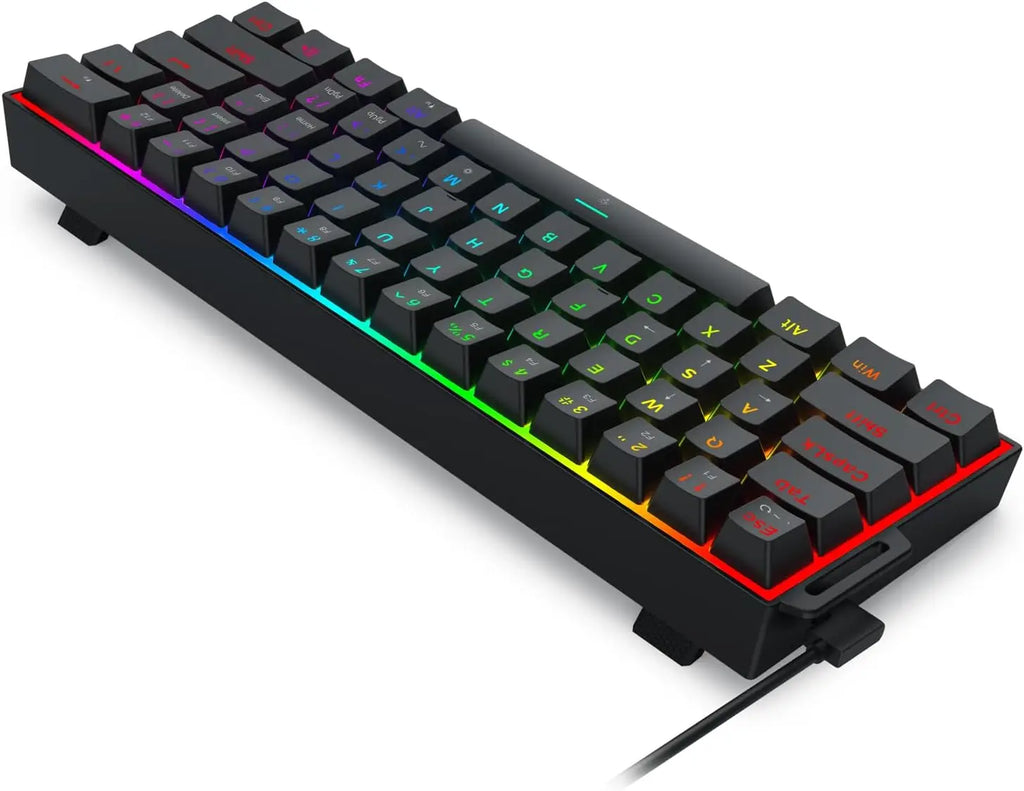 K617 HE Rapid Trigger Gaming 60% 61 Keys Wired Mechanical Keyboard,Dedicated Hall Effect Magnetic Switch,Strap Version
