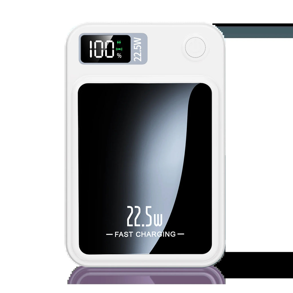 2-In-1 Wireless Magnetic Power Bank Fast Charging Portable PD 22.5W 10000Mah LED Power Display for Iphone 17/16/15/14 Samsung