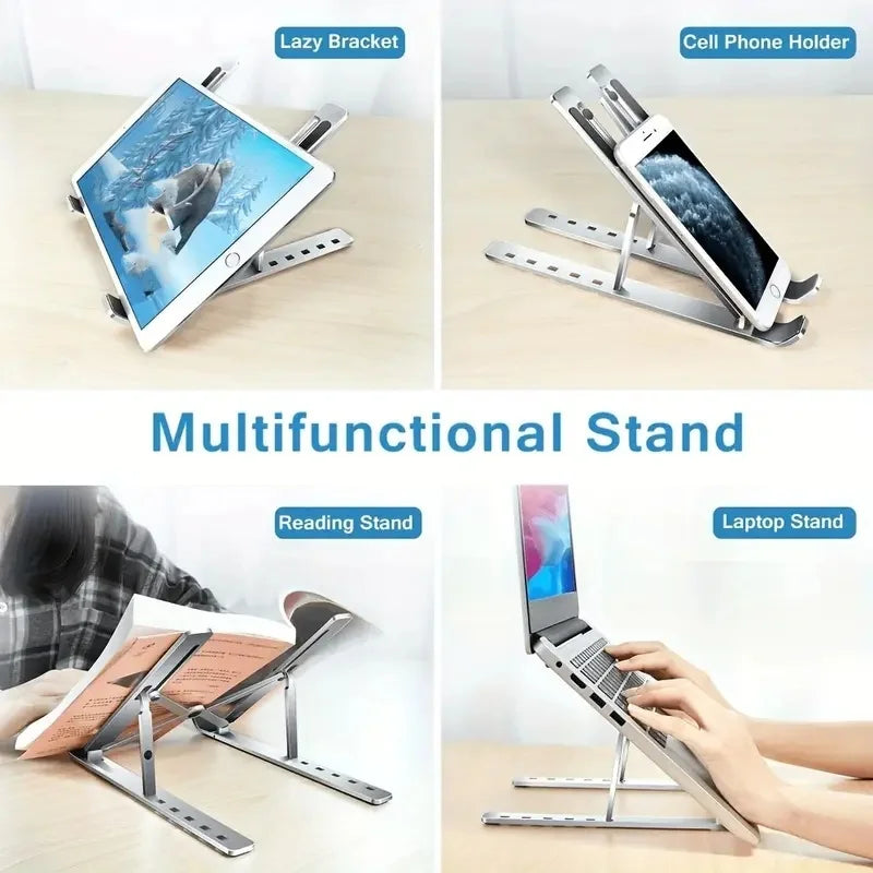 Foldable Laptop Stand Adjustable Portable Foldable Bracket Support Base ABS Plastic Holder for Macbook Laptop PC Accessories