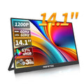 14.1Inch Mobile Portable Monitor IPS Second Game Screen Extended Display for Laptop with Bracket for Xbox/Raspberry Pi
