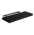 Floating Shelving Unit for Home Goods; Wall Shelves for Bathroom, Living Room, Bedroom, and Kitchen Decor; White Bookshelf with Hidden Brackets; Set of 3