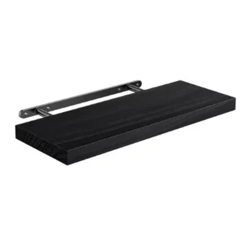 Floating Shelving Unit for Home Goods; Wall Shelves for Bathroom, Living Room, Bedroom, and Kitchen Decor; White Bookshelf with Hidden Brackets; Set of 3