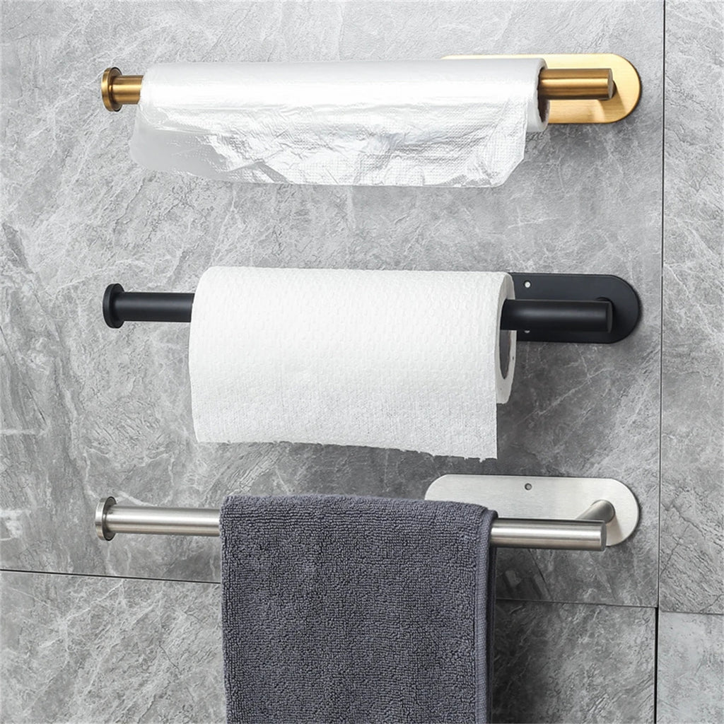 Paper Towel Holders for Kitchen,Adhesive Roll Paper Holder,Bathroom Storage Rack,Tissue Dispenser,Kitchen Organizers,Towel Rack