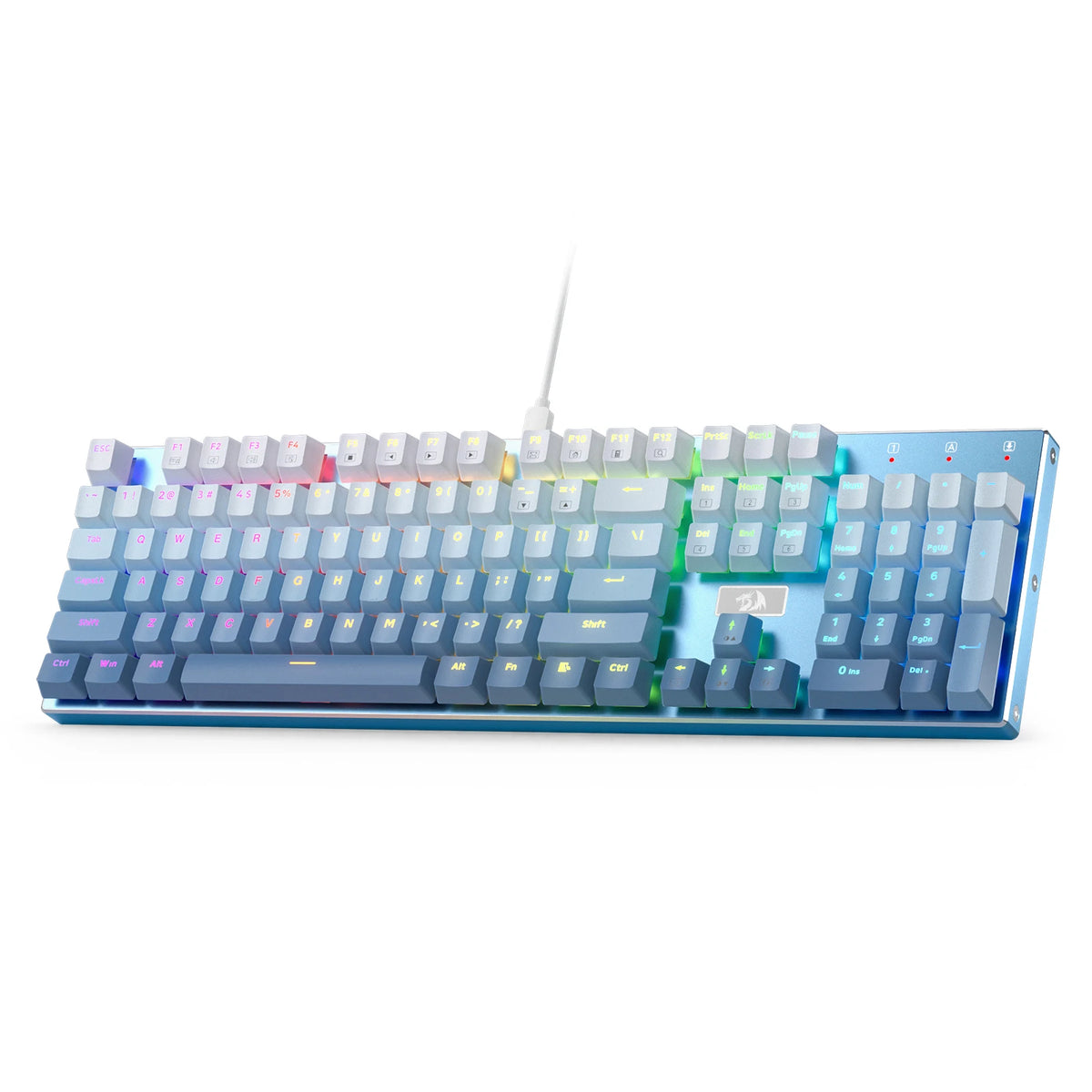 K556 SE RGB LED Backlit Wired Mechanical Gaming Keyboard, Aluminum Base, 104 Keys, Hot-Swap Linear Quiet Red Switch