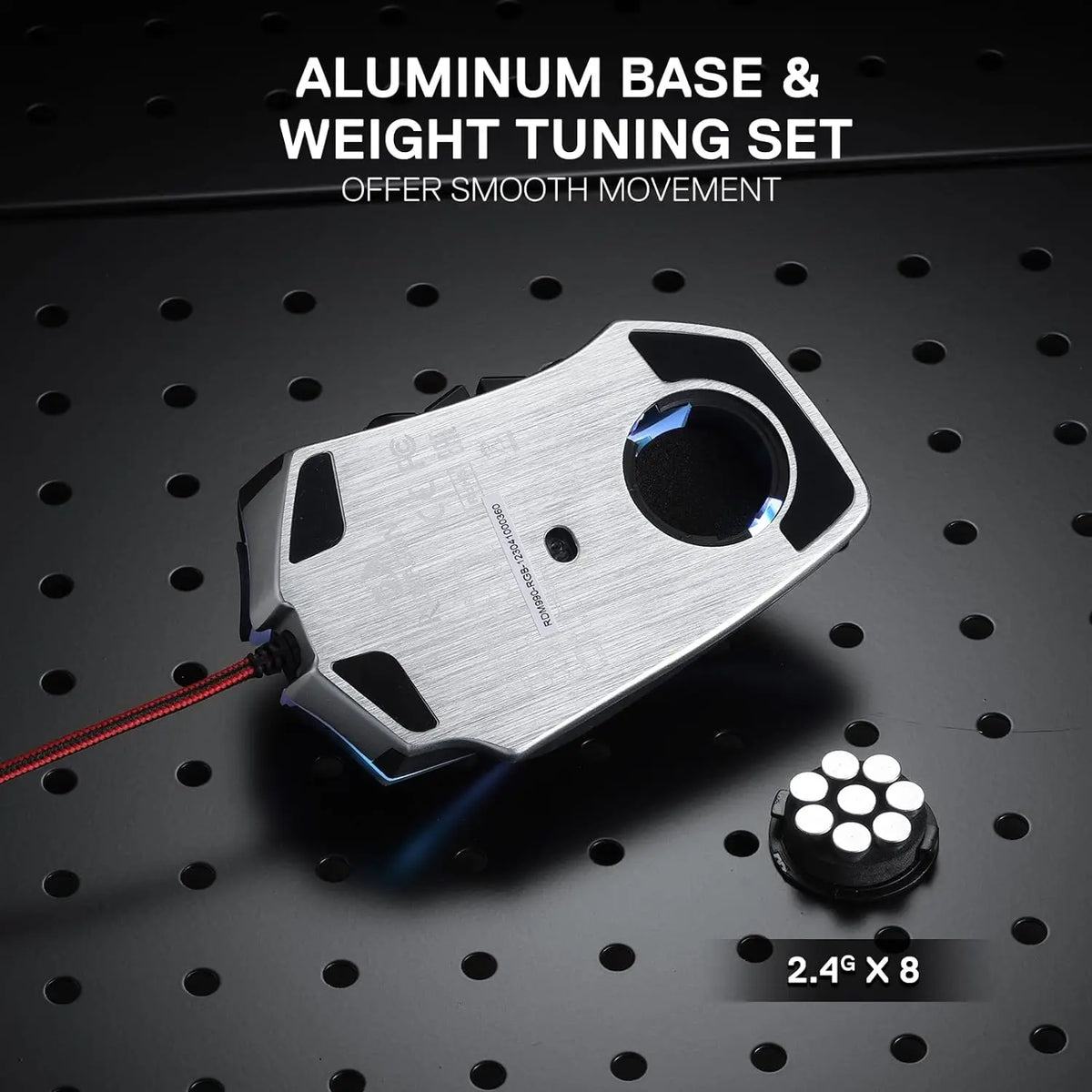 M990 MMO Gaming Mouse, 32000 DPI High Precision Wired RGB Gamer Mouse W/23 Programmable Buttons, 16 Side Macro Keys