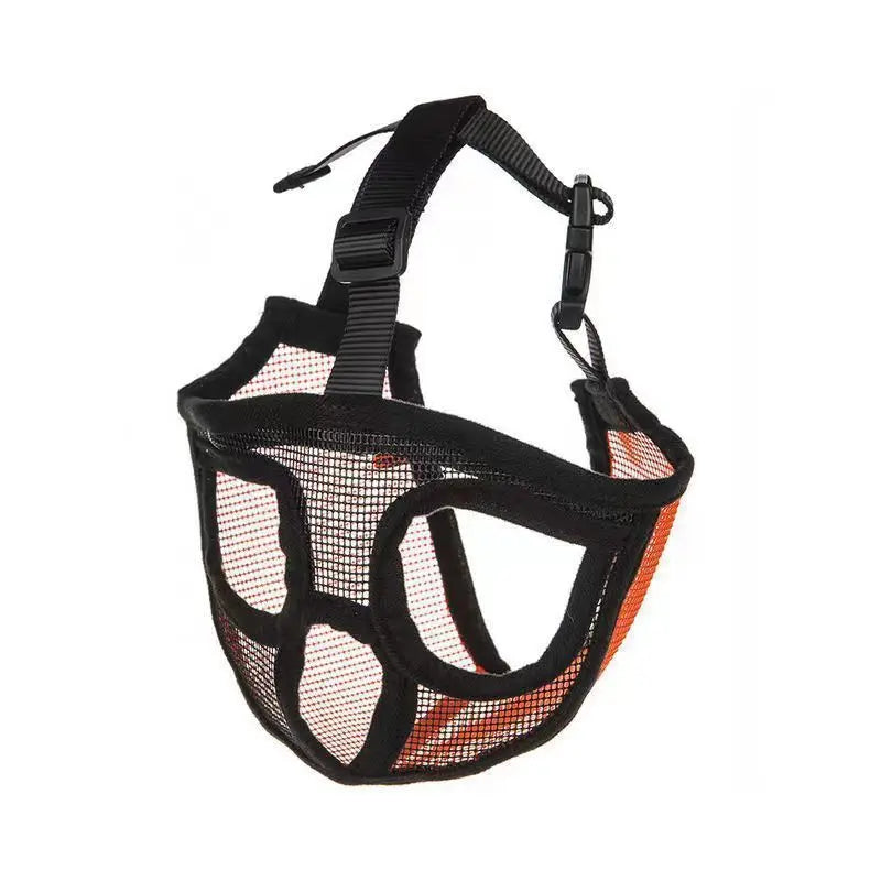 Pet Dog Mask, Bulldog Mask, Short Mouth Dog Anti-Biting Anti-Eating, Anti-Barking Adjustable, Breathable, Universal Pet Supplies