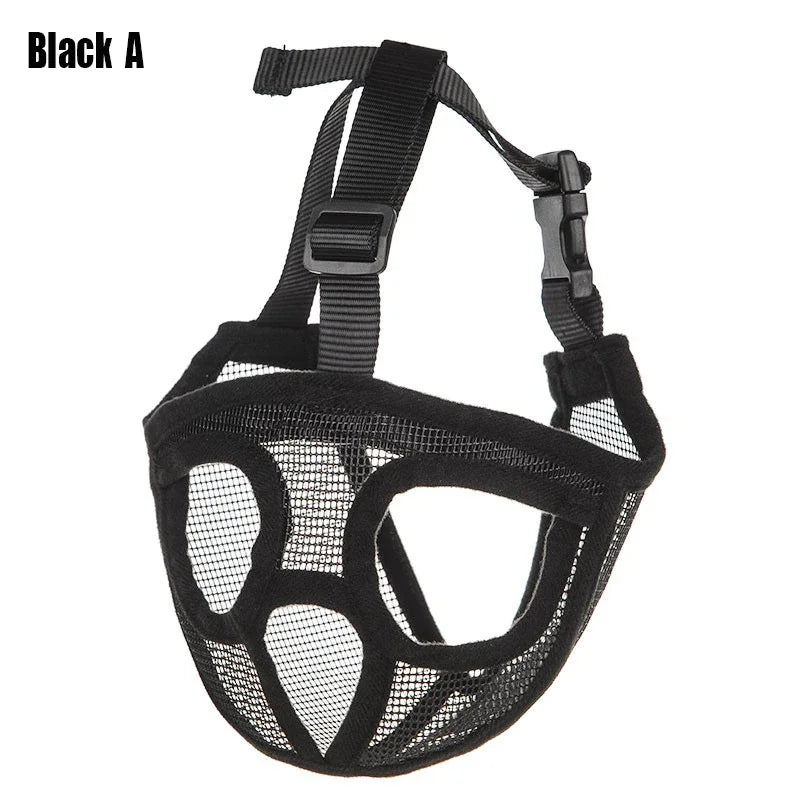 Pet Dog Mask, Bulldog Mask, Short Mouth Dog Anti-Biting Anti-Eating, Anti-Barking Adjustable, Breathable, Universal Pet Supplies